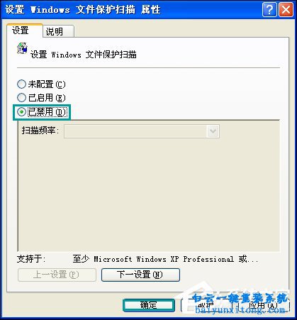 XP系统怎么去掉Windows文件保护措施的教程步骤