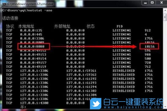 端口被占用,Windows步骤