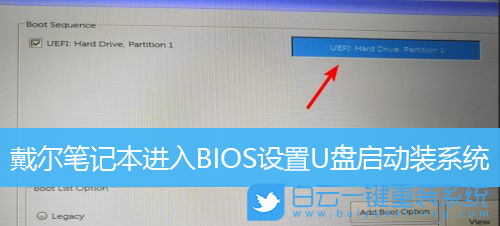 戴尔笔记本,BIOS设置,U盘启动步骤