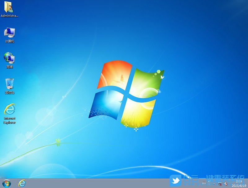 深度系统 Win7 64位兼容组装和品牌机版 V2021.06 系统界面
