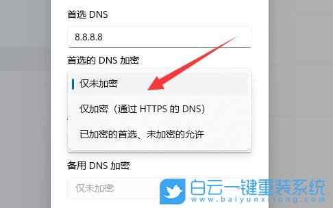 Win11,加密DNS地址,加密DNS服务器步骤